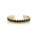 Marrow Fine Jewelry Black Diamond Pavé Ear Cuff [Yellow Gold]