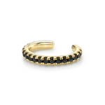 Marrow Fine Jewelry Black Diamond Pavé Ear Cuff [Yellow Gold]