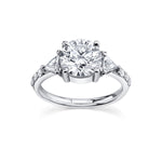 Marrow Fine Jewelry White Diamond Trillion Pave Engagement Ring [White Gold]