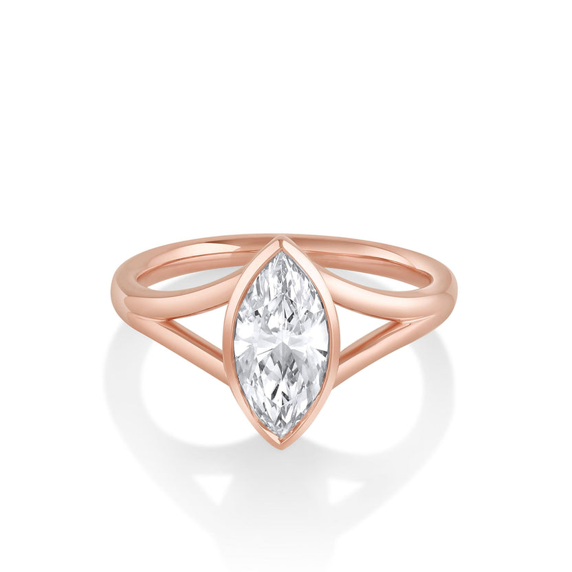 The Colette Marquise Split Shank Engagement Ring – Marrow Fine