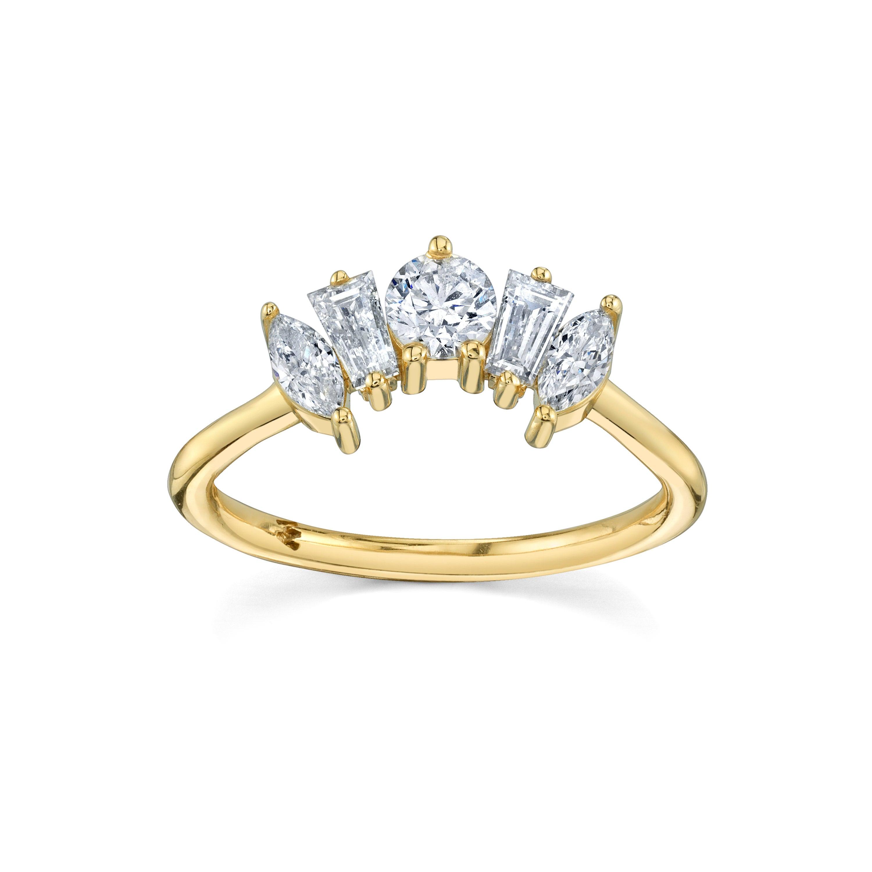 Marrow Fine Jewelry White Diamond Courtney Mixed Shape [Yellow Gold]