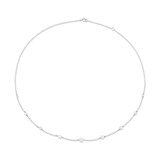 Marrow Fine Jewelry Dainty Pearl Chain Choker [White Gold]