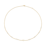 Marrow Fine Jewelry Dainty Pearl Chain Choker [Yellow Gold]