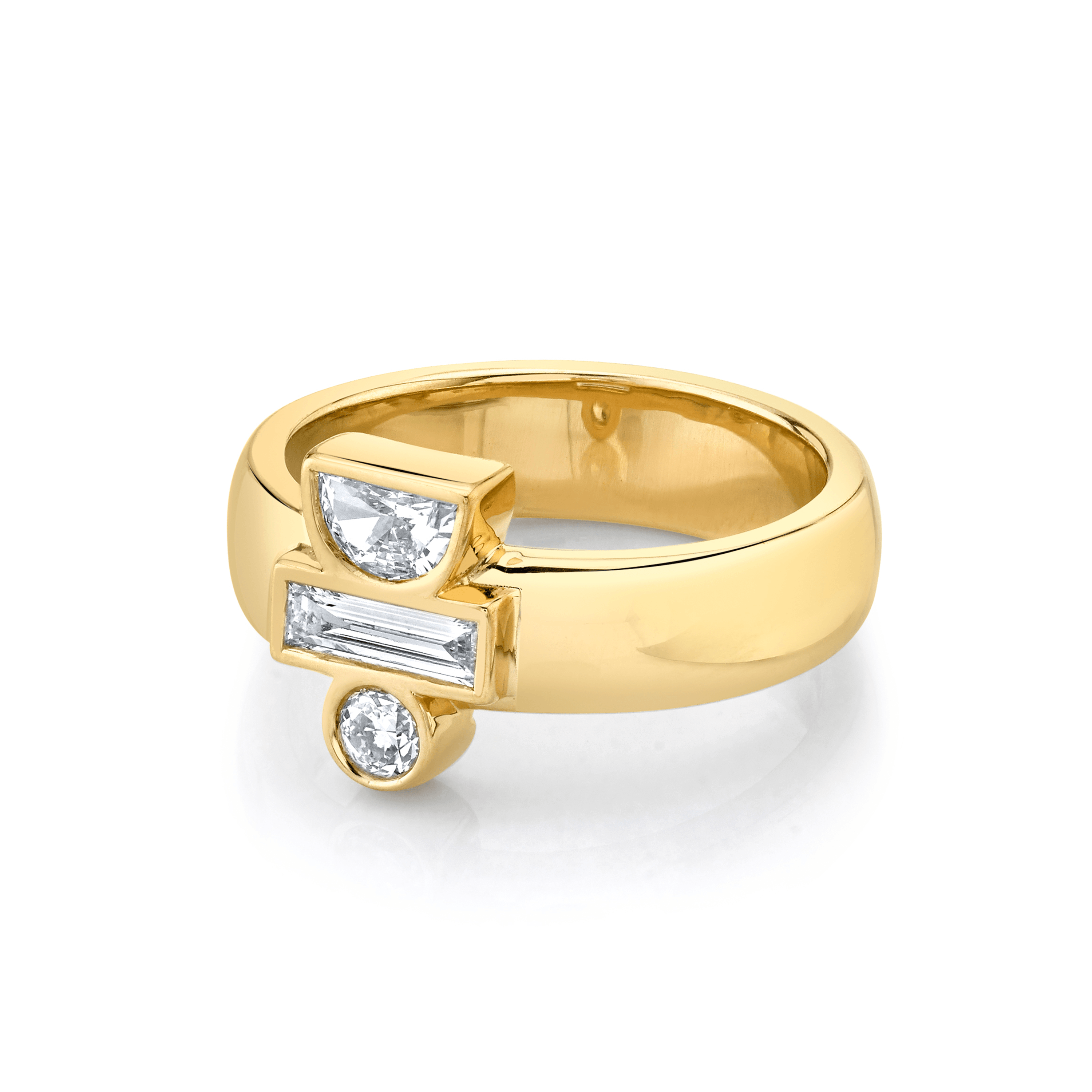 Marrow Fine Jewelry White Diamond Relic Ring [Yellow Gold]