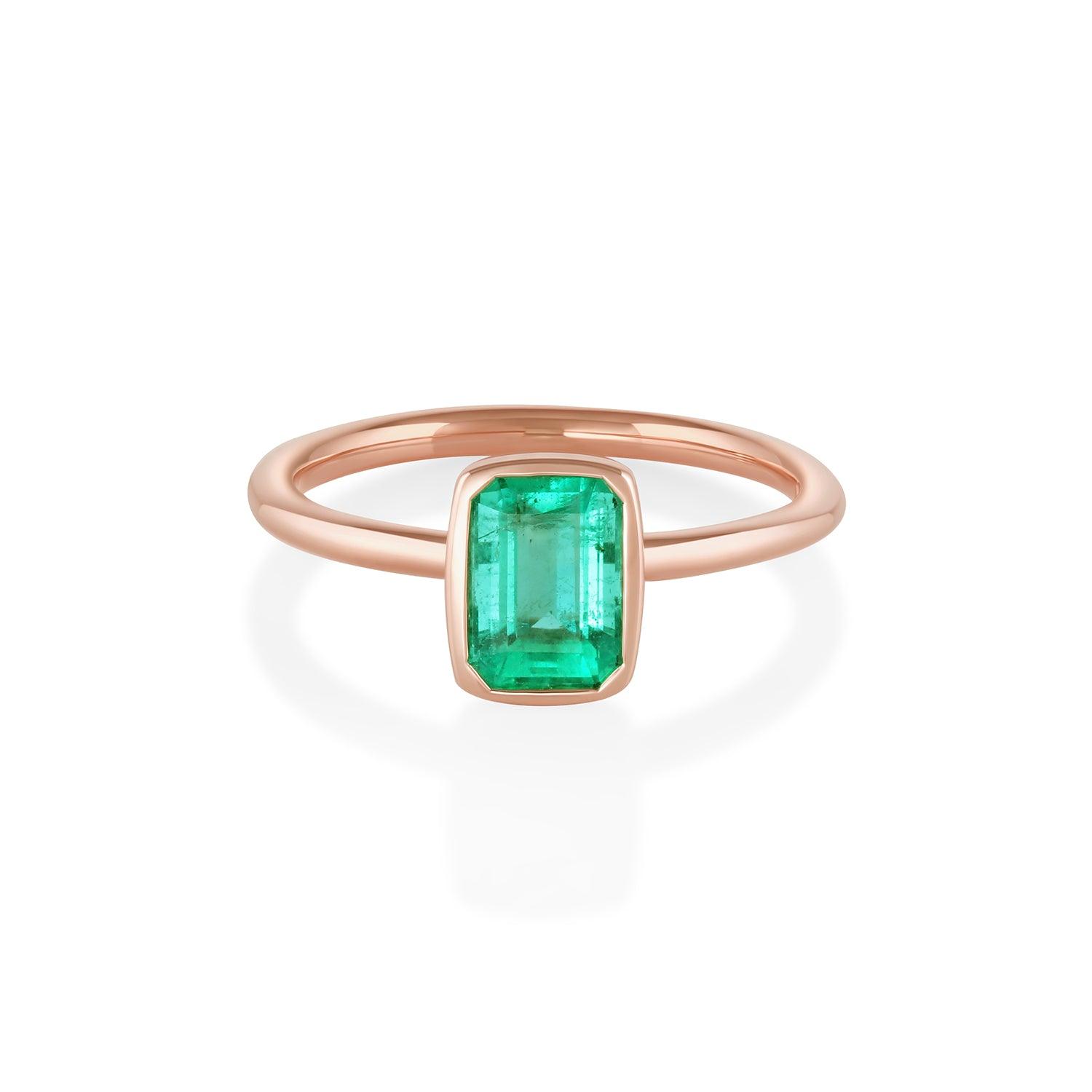 The Mini Roxy Engagement Ring North-South [Rose Gold]