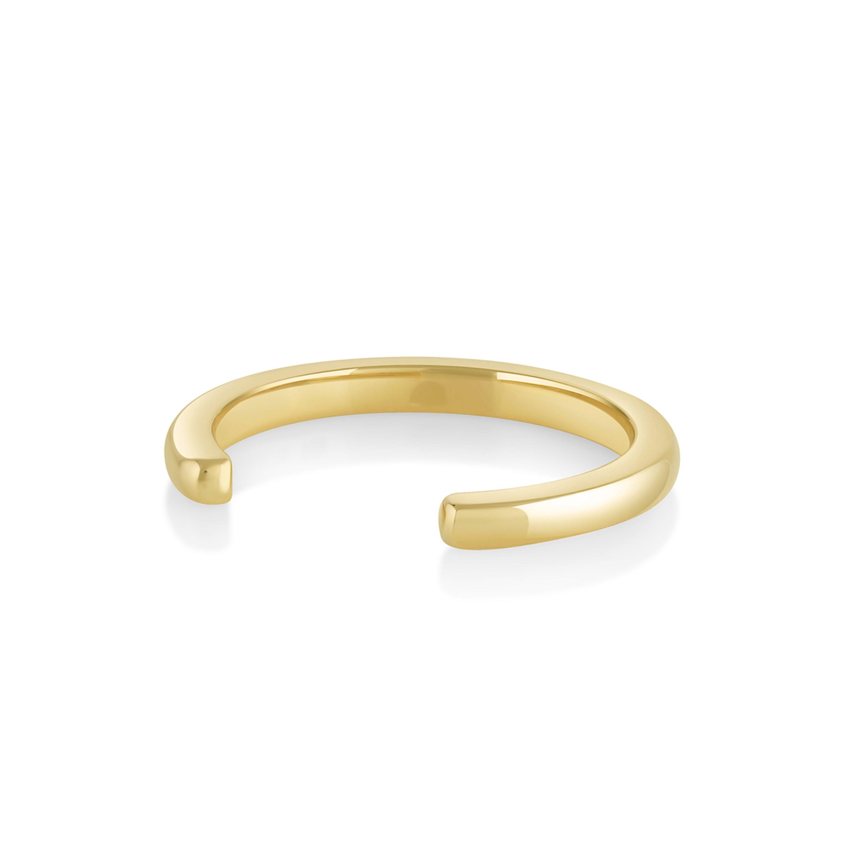 Marrow Fine Jewelry Everyday Cosmic Light Open Shank Band [Yellow Gold]