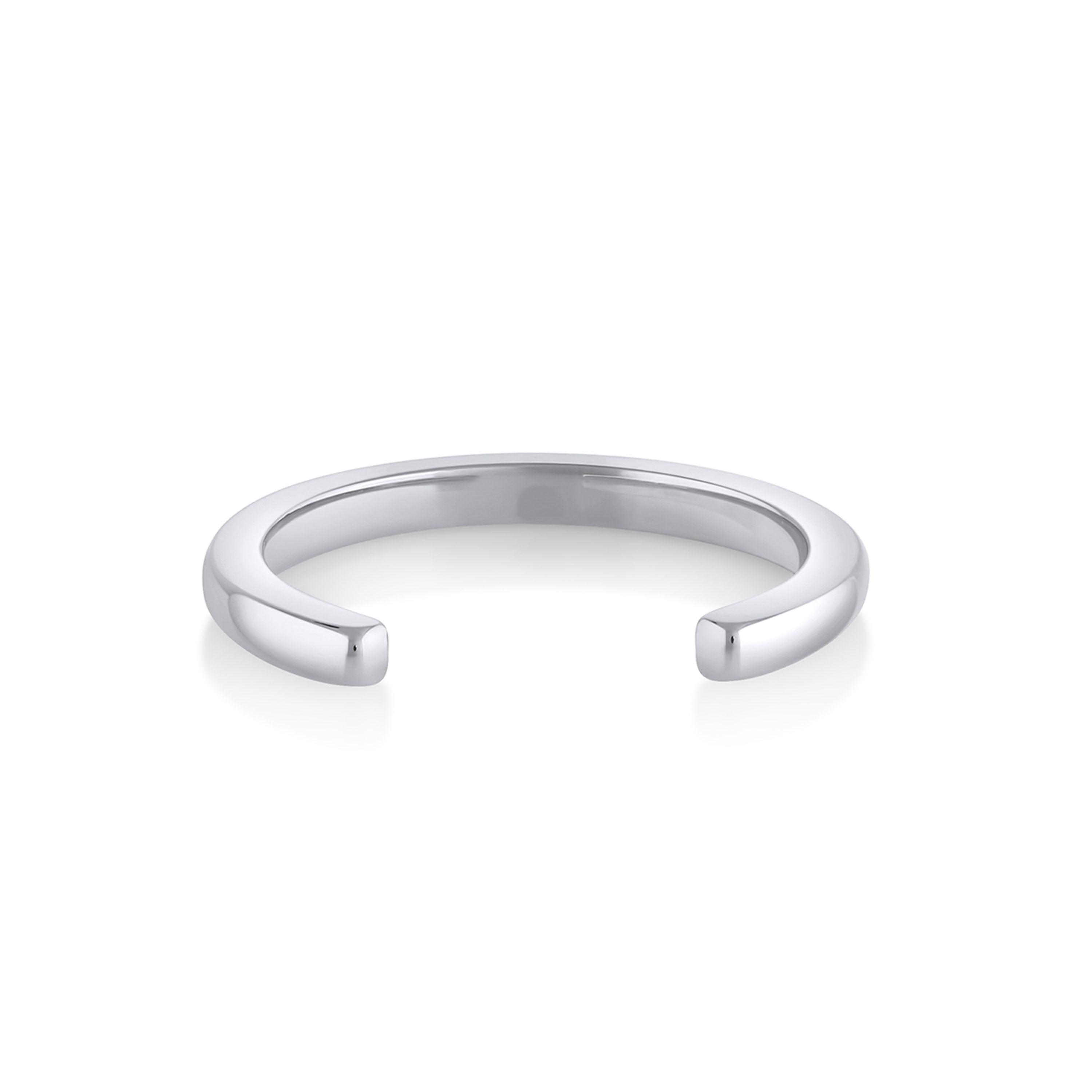 Marrow Fine Jewelry Everyday Cosmic Light Open Shank Band [White Gold]