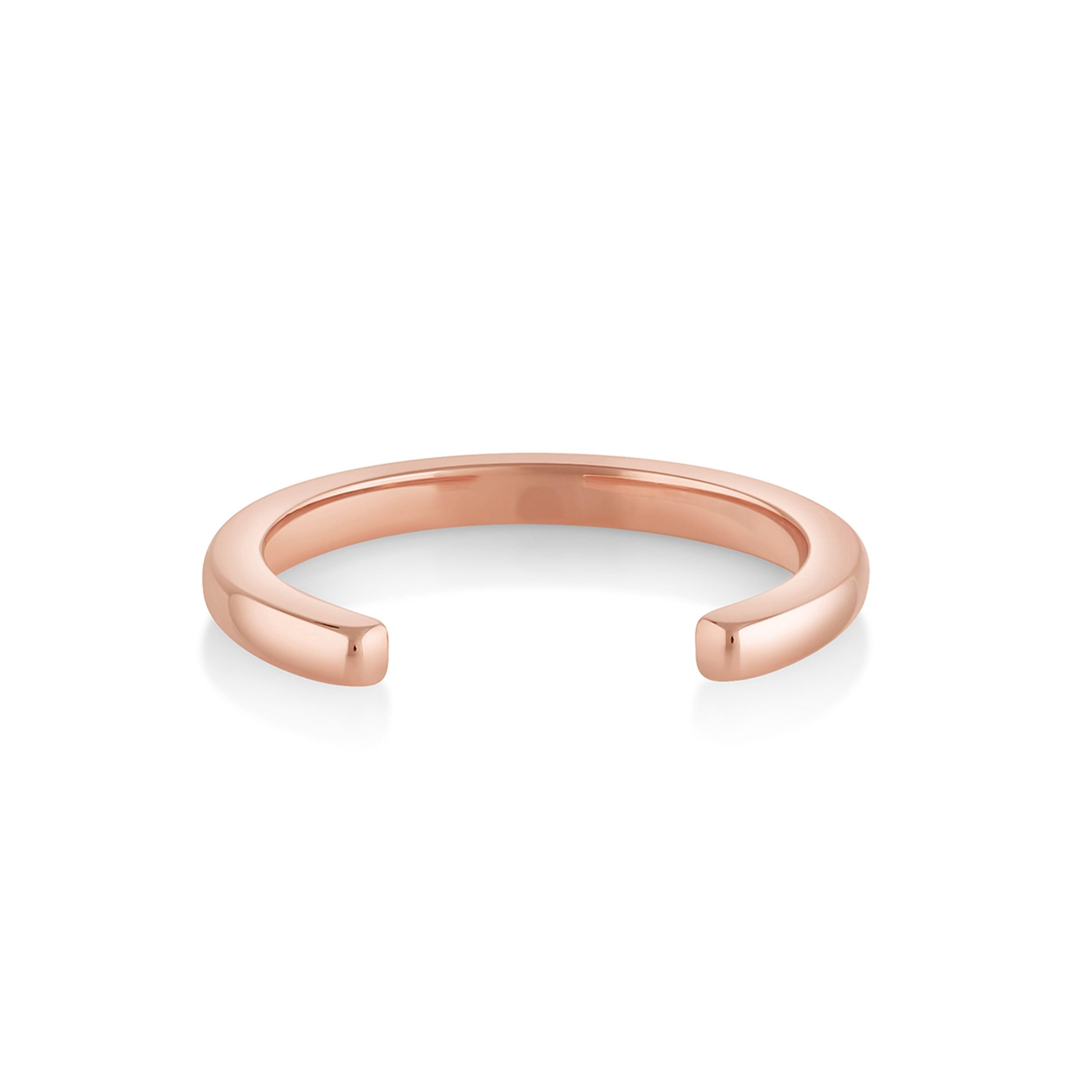 Marrow Fine Jewelry Everyday Cosmic Light Open Shank Band [Rose Gold]