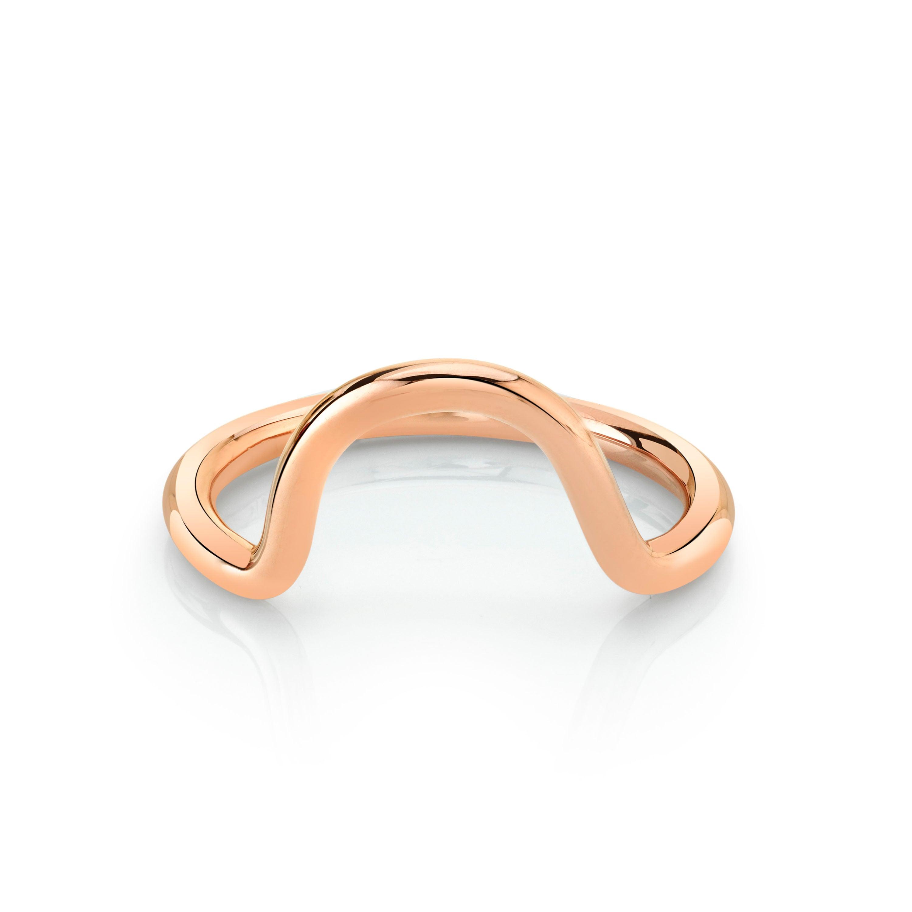 Marrow Fine Jewelry Wide Arch Stacking Ring [Rose Gold]