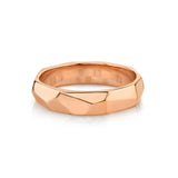 Marrow Fine Jewelry Faceted Men’s Band [Rose Gold]