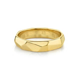 Marrow Fine Jewelry Faceted Men’s Band [Yellow Gold]