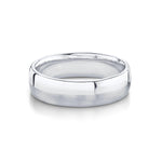 Marrow Fine Jewelry Gold Men's Wedding Band With Half Matte Half High Shine Metal [White Gold]