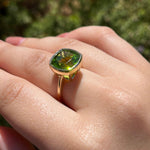 8.61ct Peridot Roxy Bezel Ring - Marrow Fine