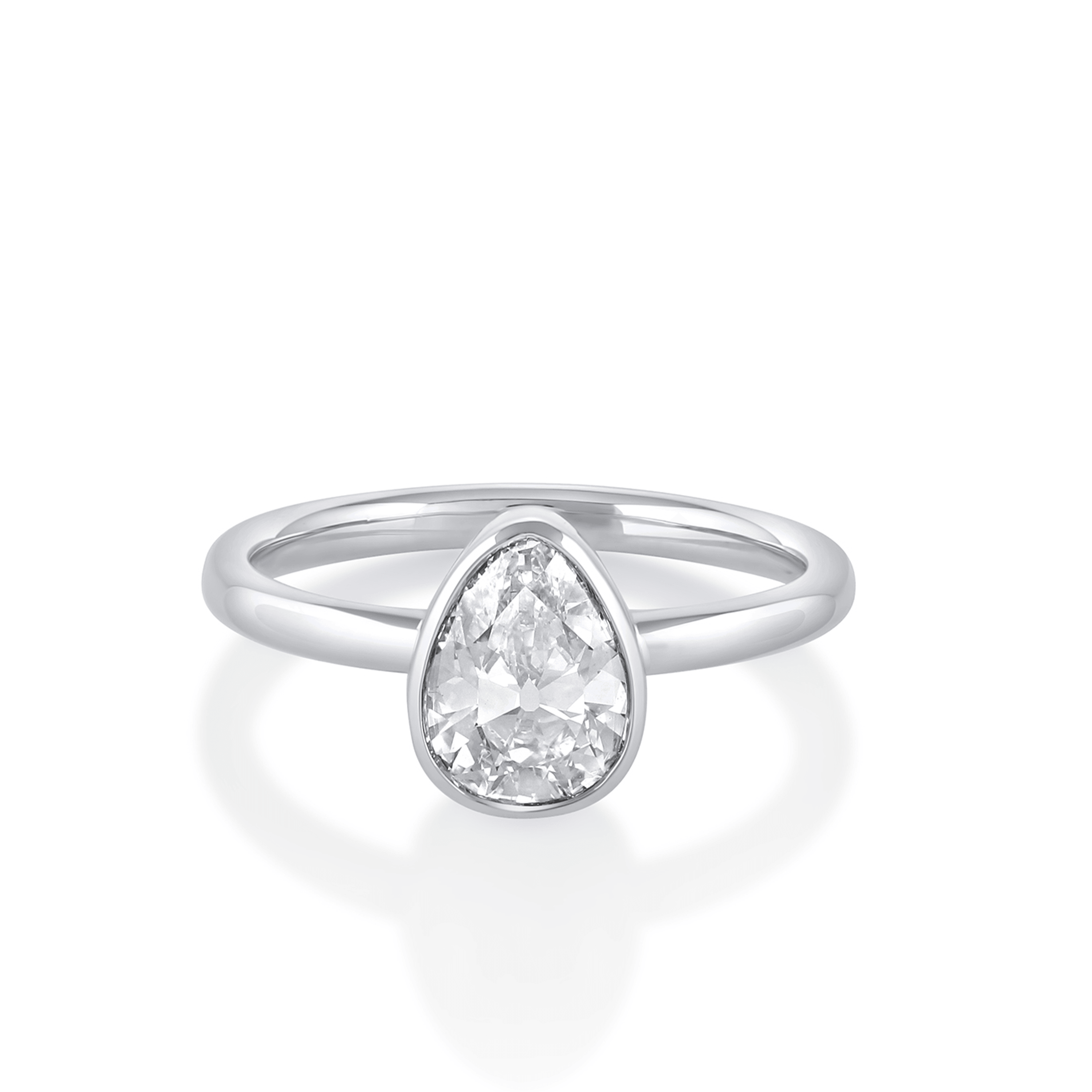 Marrow Fine Jewelry Antique Diamond Karina Bezel Ring [White Gold]