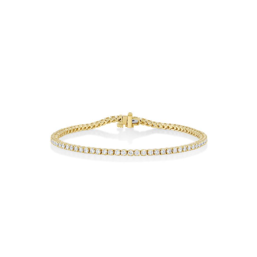 Marrow Fine Jewelry White Diamond Maria Tennis Bracelet [Yellow Gold]