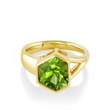 Marrow Fine Jewelry Peridot Statement Ring [Yellow Gold]