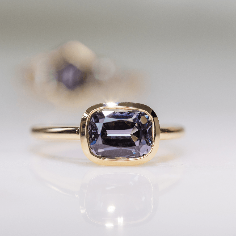 Grey Spinel Bezel Ring - Marrow Fine