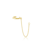 Marrow Fine Jewelry Solid Gold Everyday Ear Cuff And Chain [Yellow Gold]