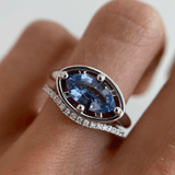 1.74ct Marquise Sapphire Georgia Ring - Marrow Fine