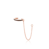 Marrow Fine Jewelry Black Diamond Peak Studs [Rose Gold]