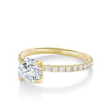 Marrow Fine Jewelry White Diamond Frankie Pave Band Engagement Ring [Yellow Gold]