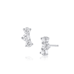 Marrow Fine Jewelry Large White Diamond Orion Studs [White Gold]