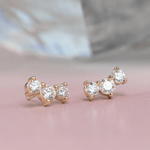 Large White Diamond Orion Studs - Marrow Fine