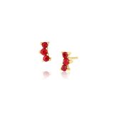 Marrow Fine Jewelry Ruby Orion Studs [Yellow Gold]