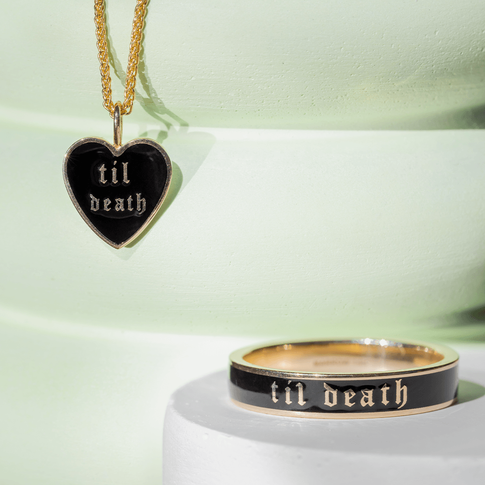 Til Death Enamel Pendant - Marrow Fine