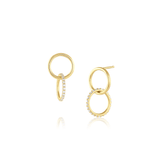 Marrow Fine Jewelry White Diamond Sway Hoops [Yellow Gold]