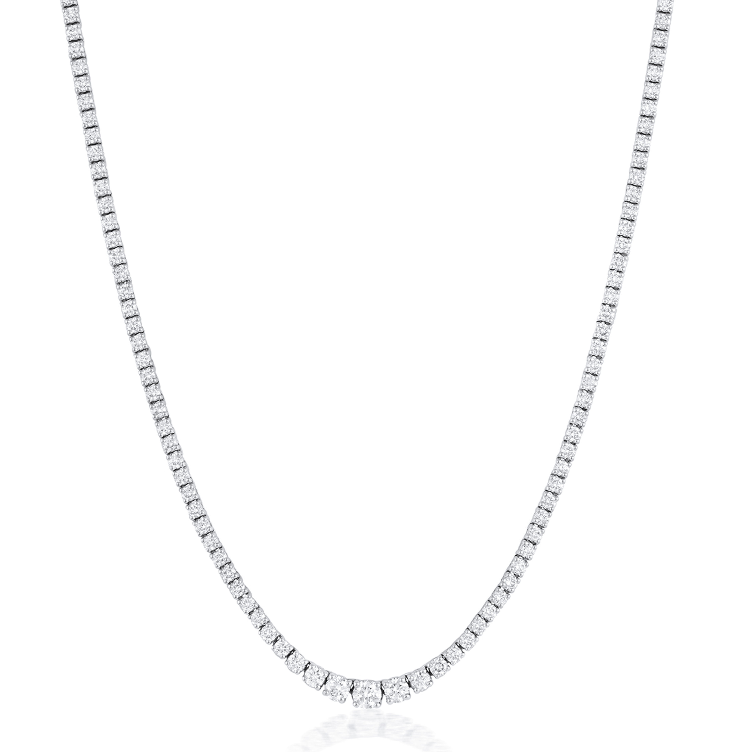 Marrow Fine Jewelry Serena White Diamond Tennis Necklace [White Gold]