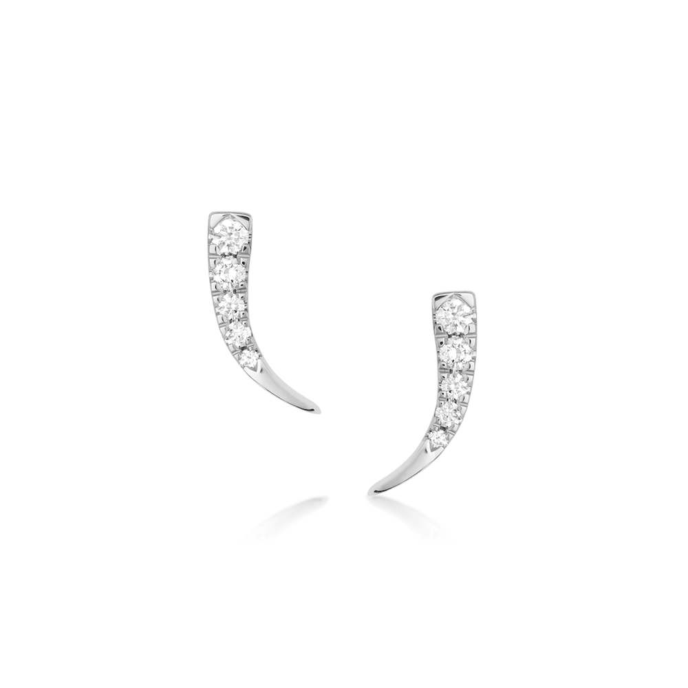 Marrow Fine Jewelry White Diamond Ear Crawlers [White Gold]