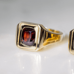 Red Spinel Men's Signet Ring - Marrow Fine