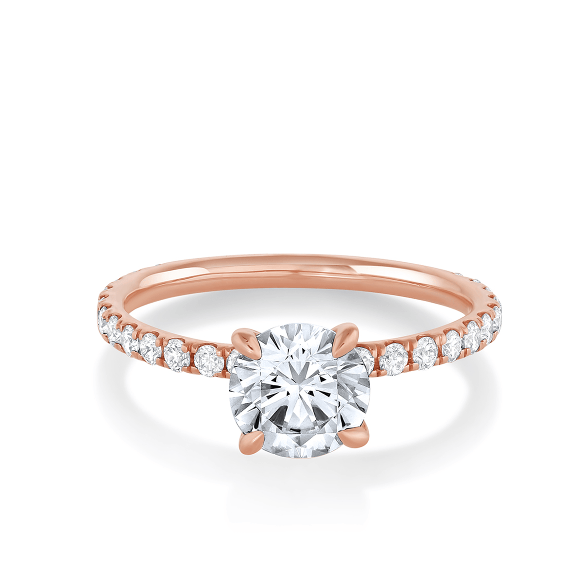 The Frankie Pavé Engagement Ring – Marrow Fine