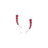 Marrow Fine Jewelry Ruby Ear Crawlers [White Gold]