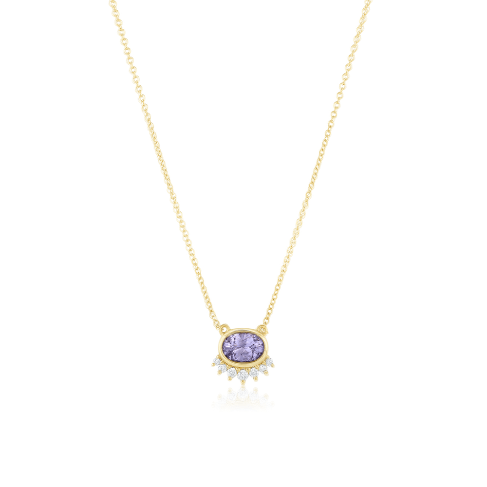 Marrow Fine Jewelry Lavender Spinel Sunrise Choker [Yellow Gold]