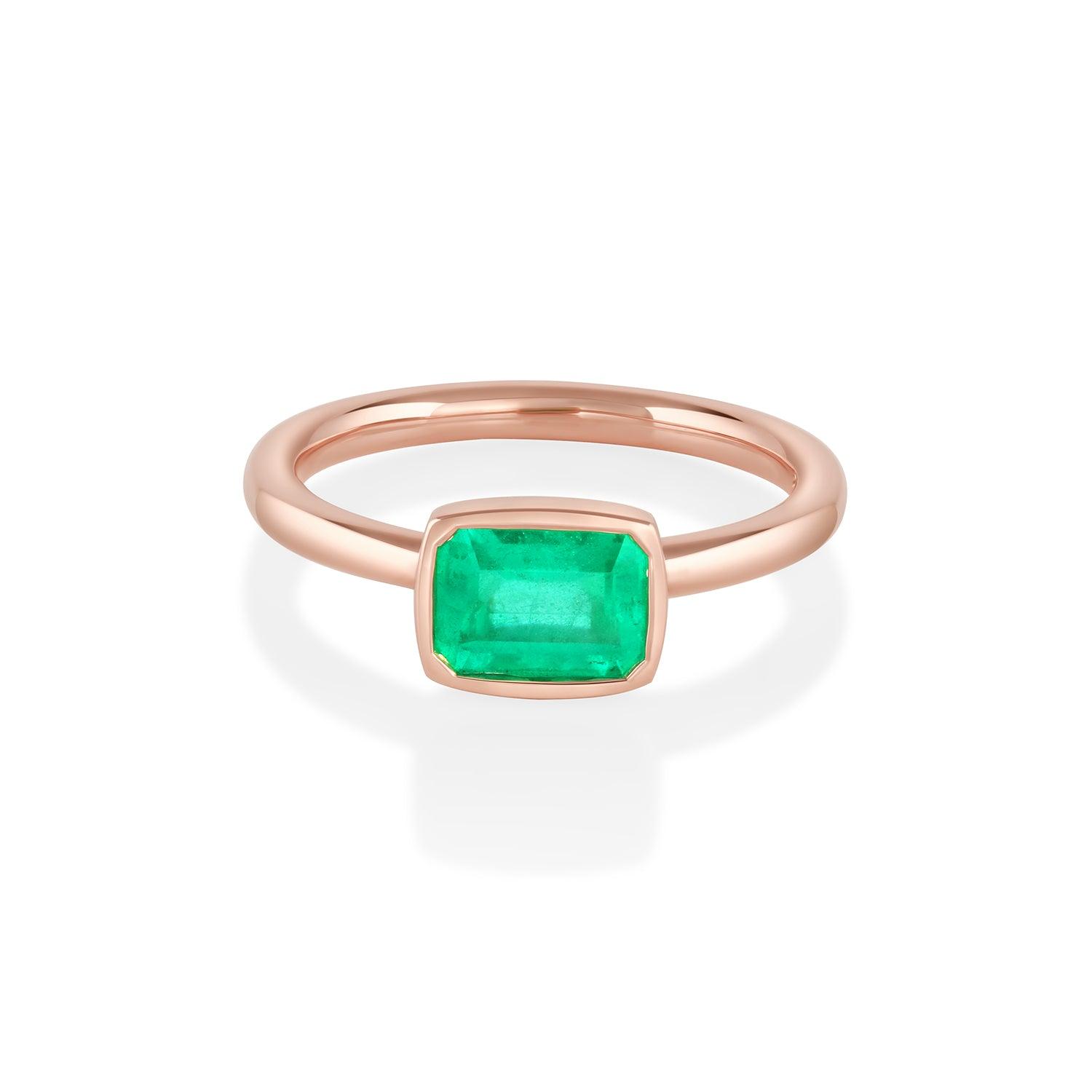 The Mini Roxy Engagement Ring East-West - Marrow Fine