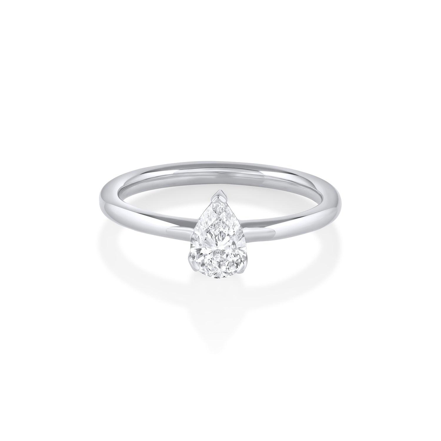 The Mini Sloane Engagement Ring [White Gold]