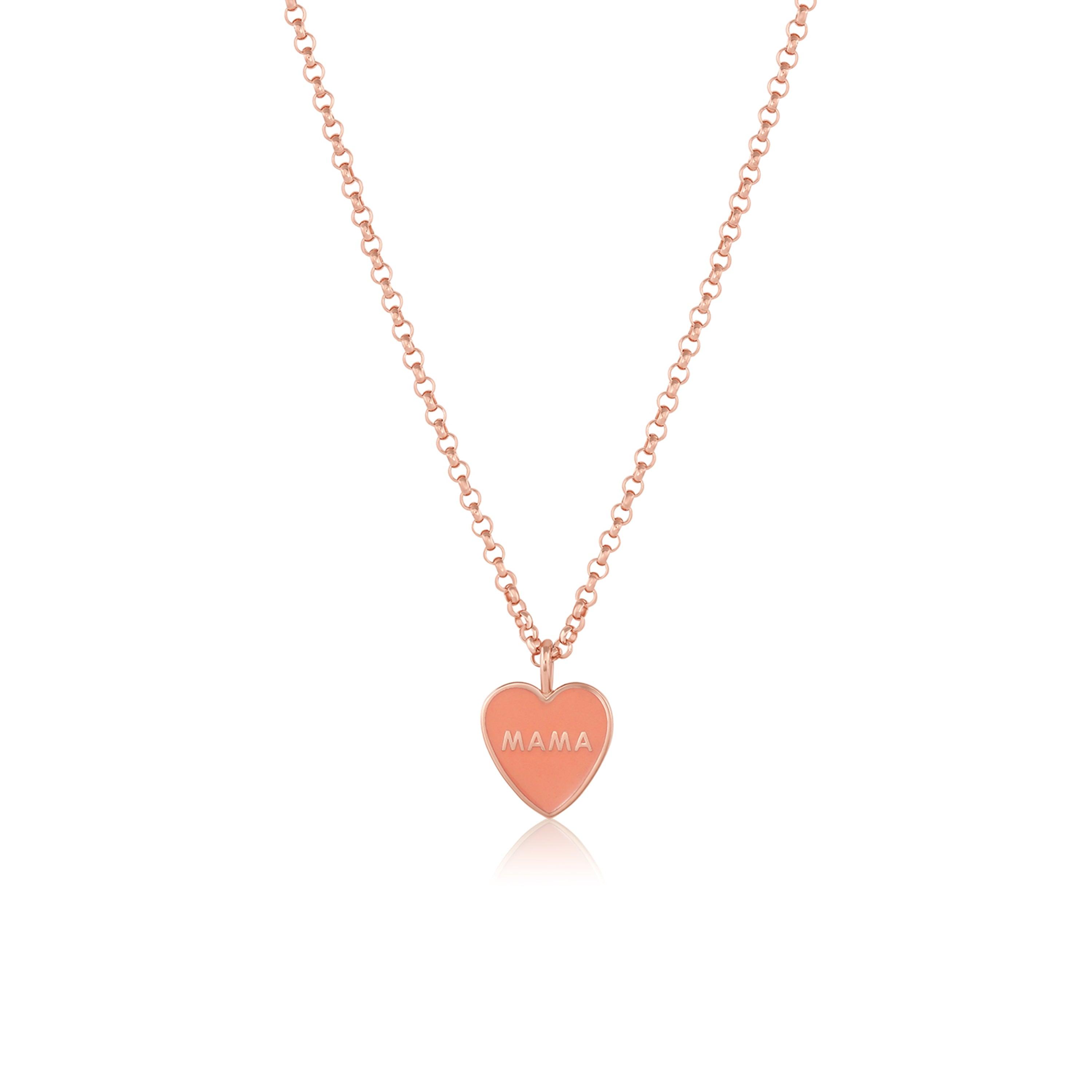Enamel Heart Pendant | Handmade jewellery by Lora Wyn | Adra