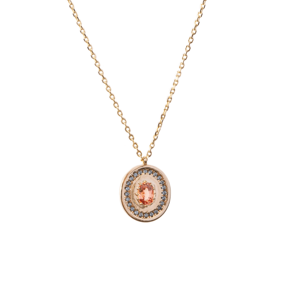 Marrow Fine Jewelry Padparadscha La Femme Amulet [Yellow Gold]