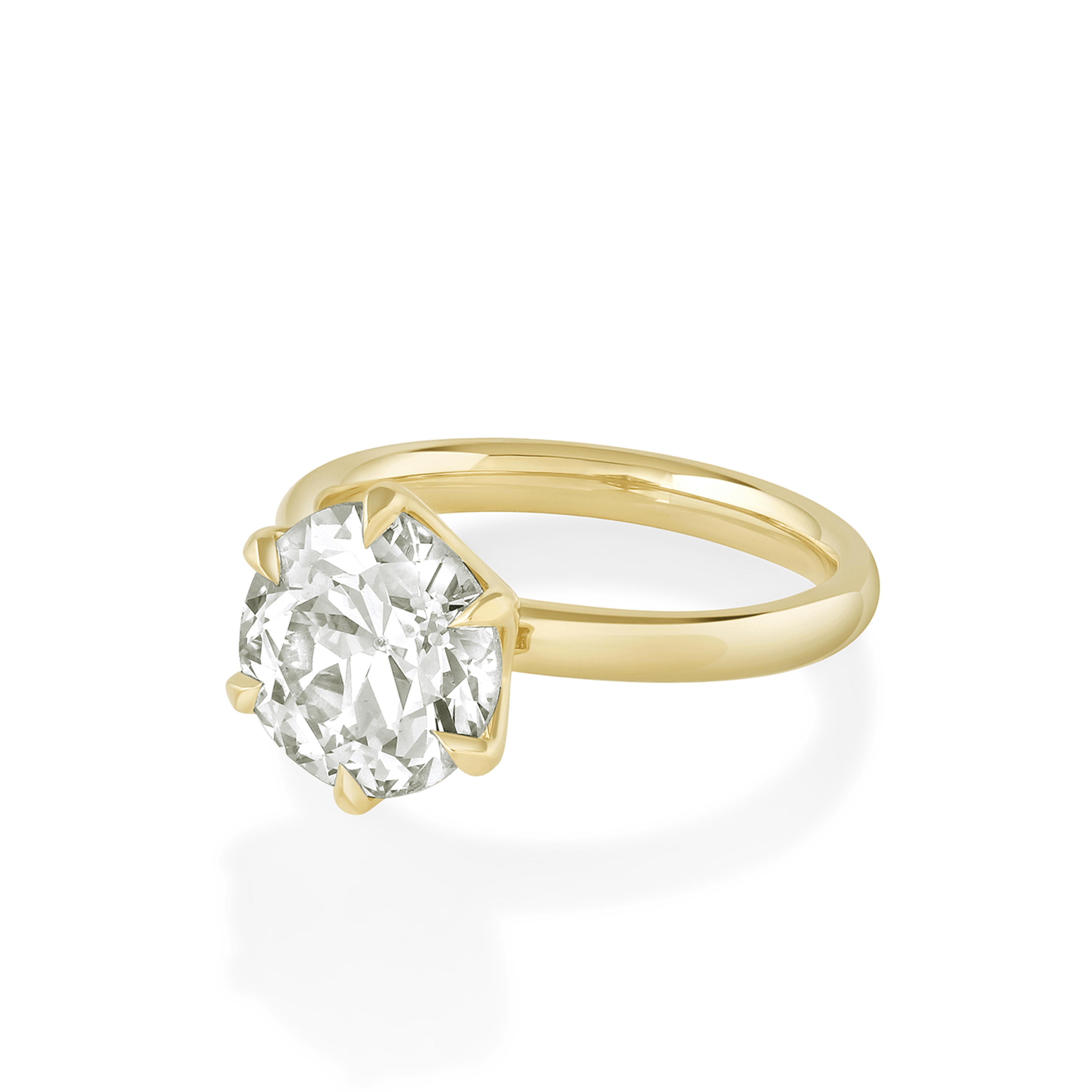 3.39ct Old Euro Cut Camille Engagement Ring - Marrow Fine