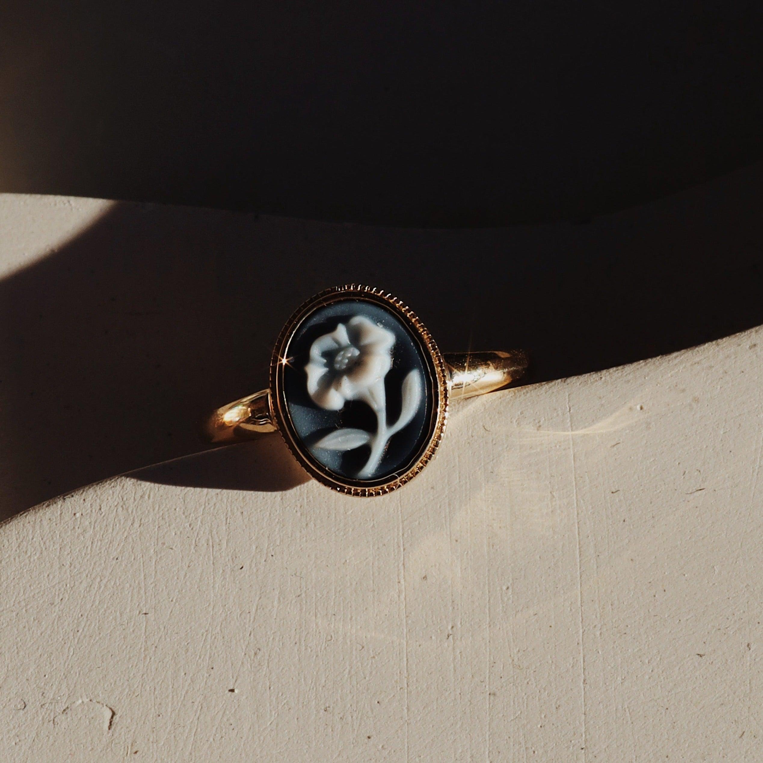 Forget Me Not Cameo Ring - Marrow Fine