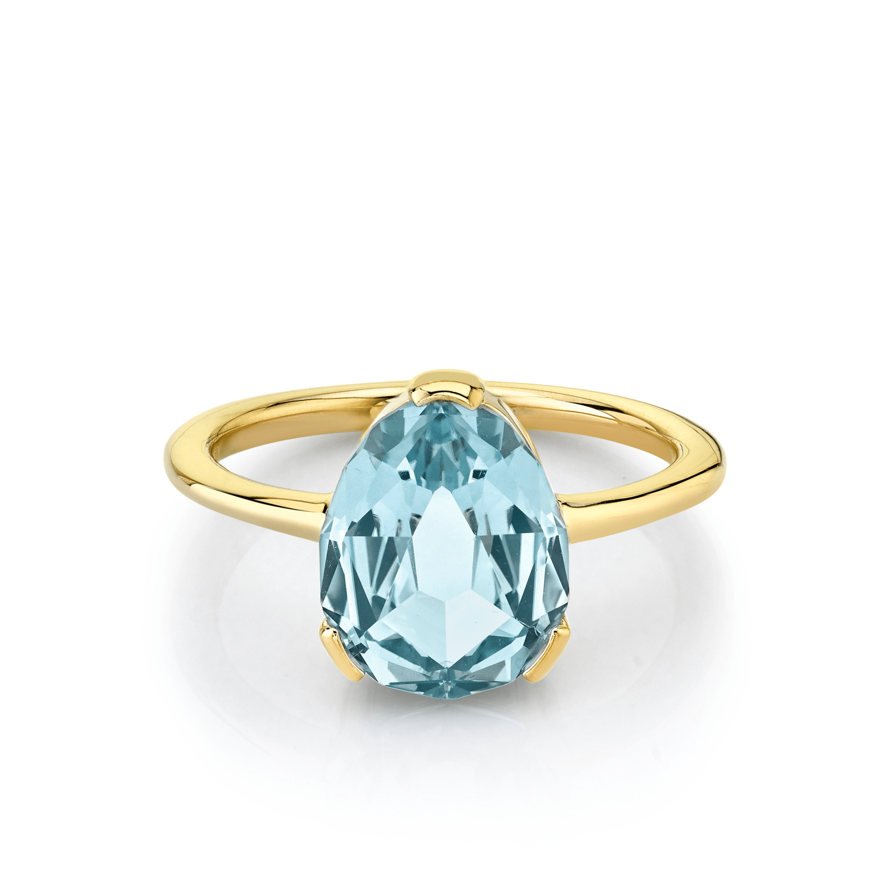 Marrow Fine Jewelry Blue Sapphire Solitaire Engagement Ring [Yellow Gold]