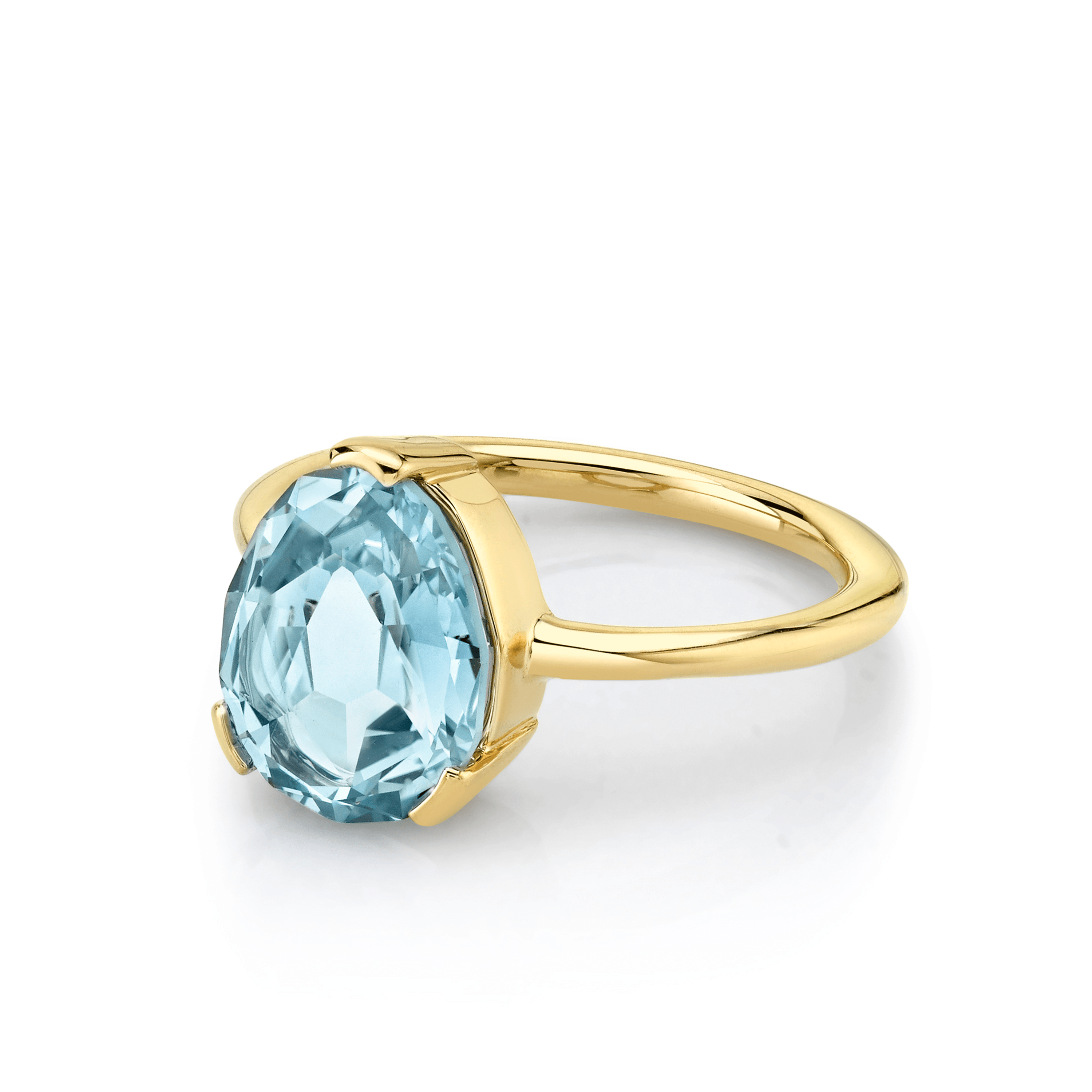 Marrow Fine Jewelry Blue Sapphire Solitaire Engagement Ring [Yellow Gold]