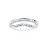 Marrow Fine Jewelry Dainty Chain Wave Ring [White Gold]