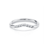 Marrow Fine Jewelry Dainty Chain Wave Ring [White Gold]