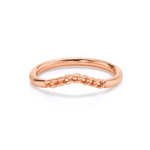 Marrow Fine Jewelry Dainty Chain Wave Ring [Rose Gold]