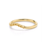 Marrow Fine Jewelry Dainty Chain Wave Ring [Yellow Gold]