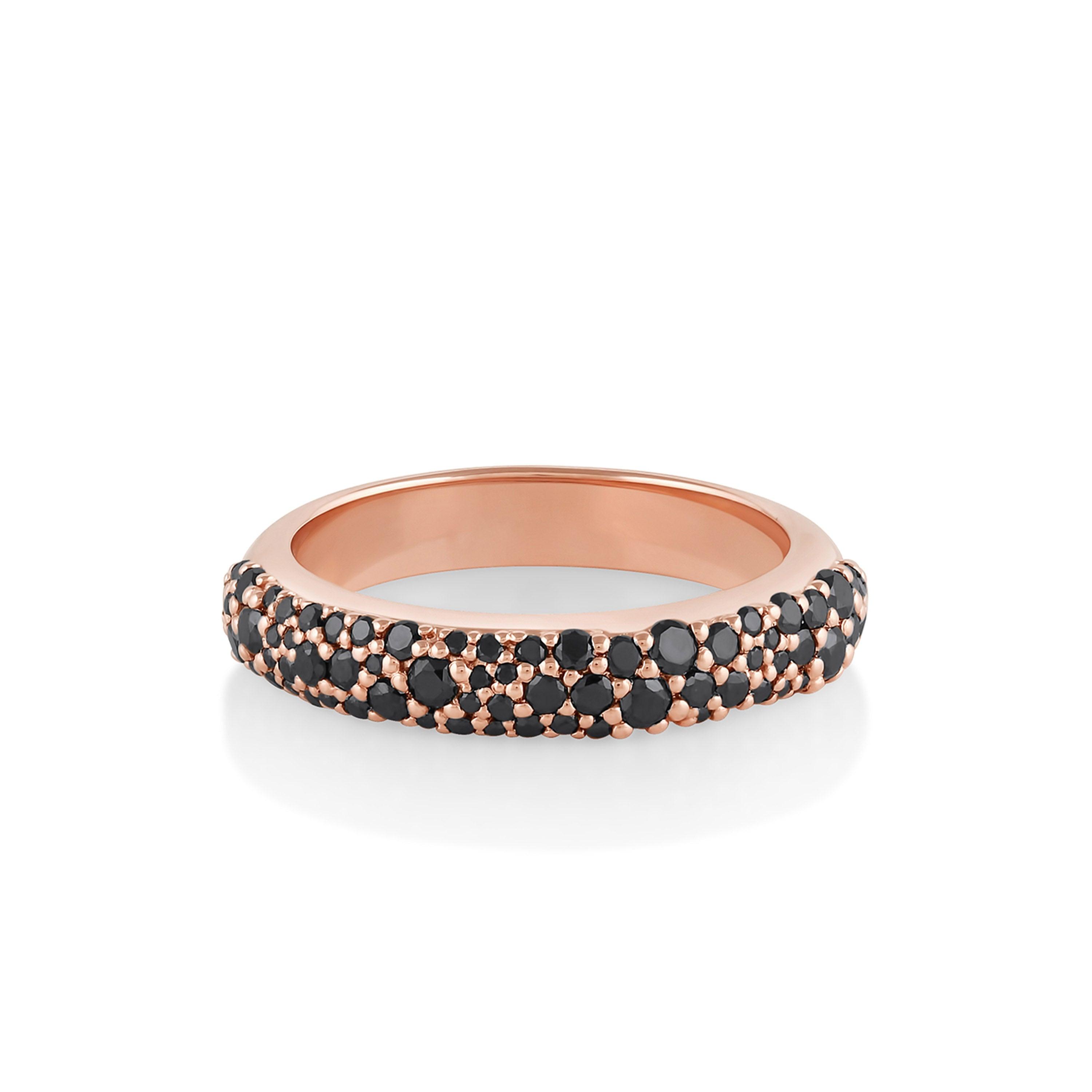 Marrow Fine Jewelry Black Diamond Starlight Band [Rose Gold]