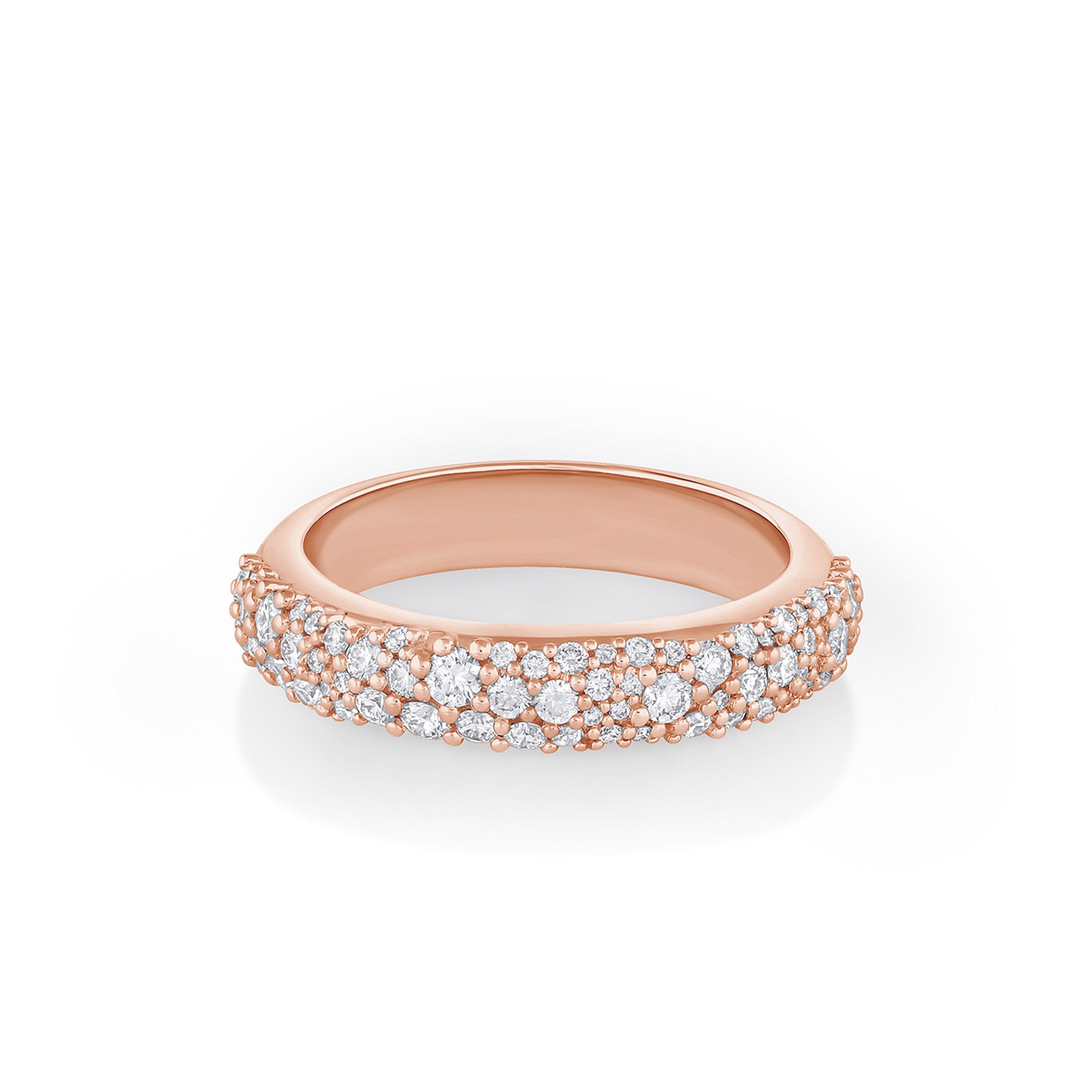 Marrow Fine Jewelry White Diamond Starlight Band [Rose Gold]